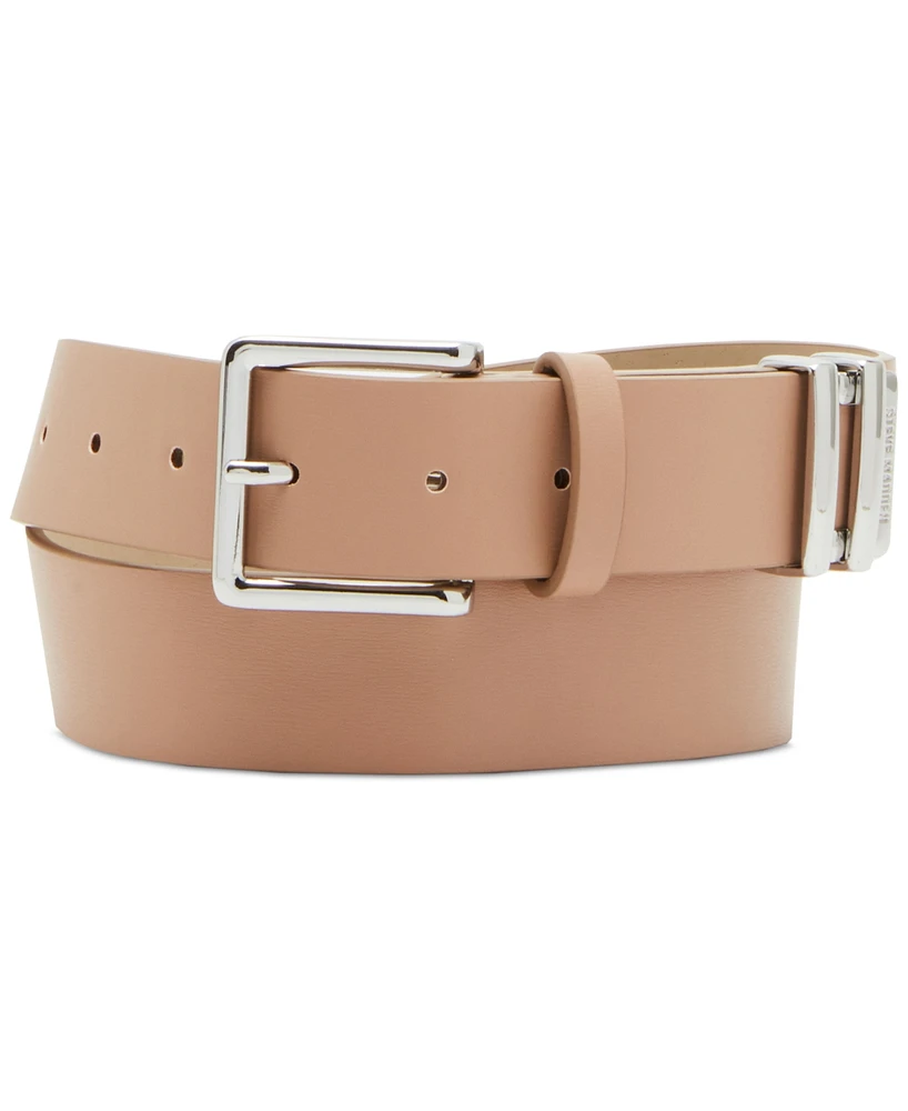 Steve Madden Women's Textured Double-Keeper Belt