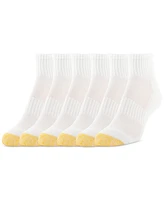 Gold Toe Women's 6-Pack Athletic Half-Cushion Quarter Socks