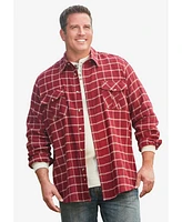 KingSize Big & Tall Plaid Flannel Shirt