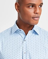 Alfani Men's Regular-Fit Printed Dress Shirt, Created for Macy's