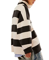 Free People Women's Coastal Stripe Pullover Top