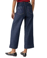 Sanctuary Women's The Marine Comfort-Stretch Wide-Leg Jeans