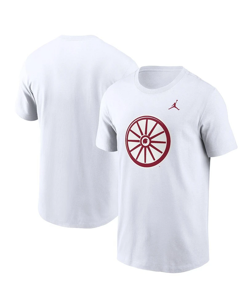 Jordan Men's White Oklahoma Sooners Primetime Evergreen Alternate Logo T-Shirt