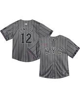 Nike Baby Francisco Lindor Graphite New York Mets 2024 City Connect Limited Player Jersey