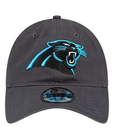 New Era Men's Graphite Carolina Panthers Core Classic 9TWENTY Adjustable Hat