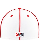 New Era Men's White/Red Memphis Redbirds Authentic Collection 59FIFTY Fitted Hat