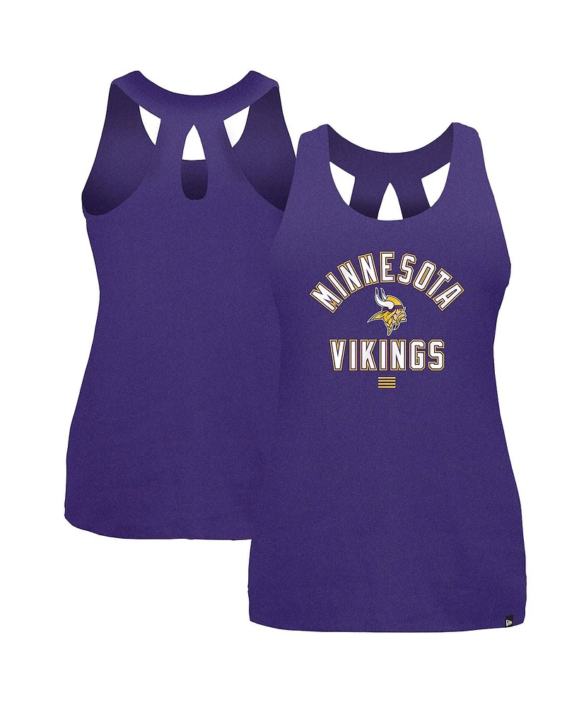 New Era Women's Purple Minnesota Vikings 2024 Nfl Training Camp Tank Top