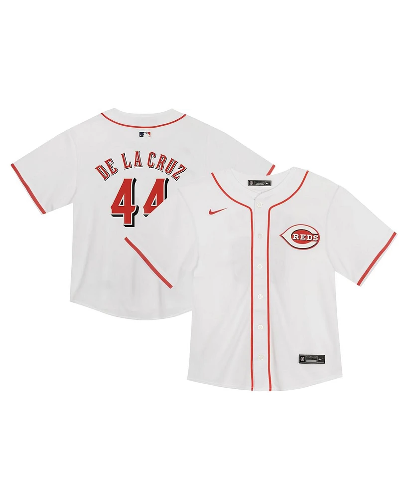 Nike Baby Elly De La Cruz White Cincinnati Reds Game Jersey