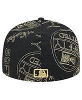 New Era Men's Black Oakland Athletics 59FIFTY Day Allover Fitted Hat