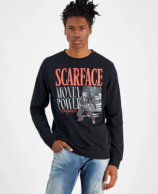 Hybrid Men's Scarface Miami Regular-Fit Printed Fleece Sweatshirt