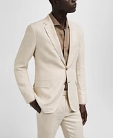 Mango Men's Linen Slim-Fit Suit Blazer
