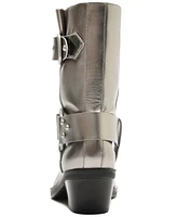 Arezzo Women's Kaia Mid-Block Leather Booties