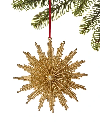 Holiday Lane Gold Burst Snowflake Ornament, Exclusively at Macy's