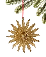 Holiday Lane Gold Burst Snowflake Ornament, Exclusively at Macy's