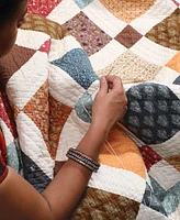 Charter Club Lattice Artisan Cotton Quilt, Full/Queen, Exclusively at Macy's