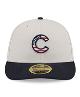 New Era Men's Black Chicago Cubs 2024 Fourth of July Low Profile 59FIFTY Fitted Hat