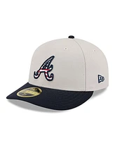 New Era Men's Black Atlanta Braves 2024 Fourth of July Low Profile 59FIFTY Fitted Hat