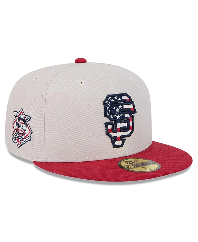 Men's New Era Red San Francisco Giants Fourth of July 59FIFTY Fitted Hat