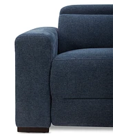 Nevio 2-Pc. Fabric Power Headrest Sectional with 2 Motion Chairs