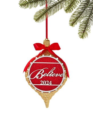 Holiday Lane Macy's Believe Finial Ornament, Exclusively at Macy's