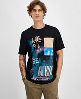 Guess Men's Rise the East Tokyo Graphic T-Shirt