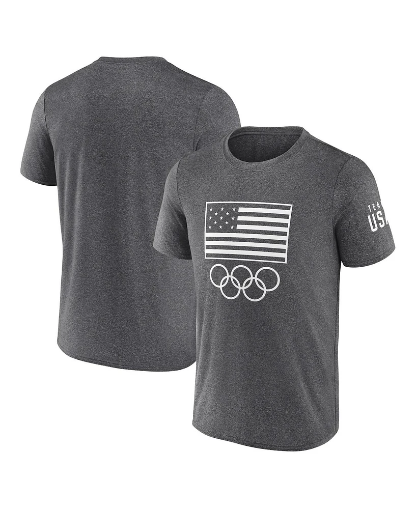 Fanatics Men's Heather Charcoal Team Usa Podium T-Shirt