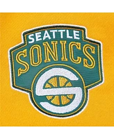 Mitchell & Ness Men's Green/Gold Seattle SuperSonics Head Coach Pullover Hoodie