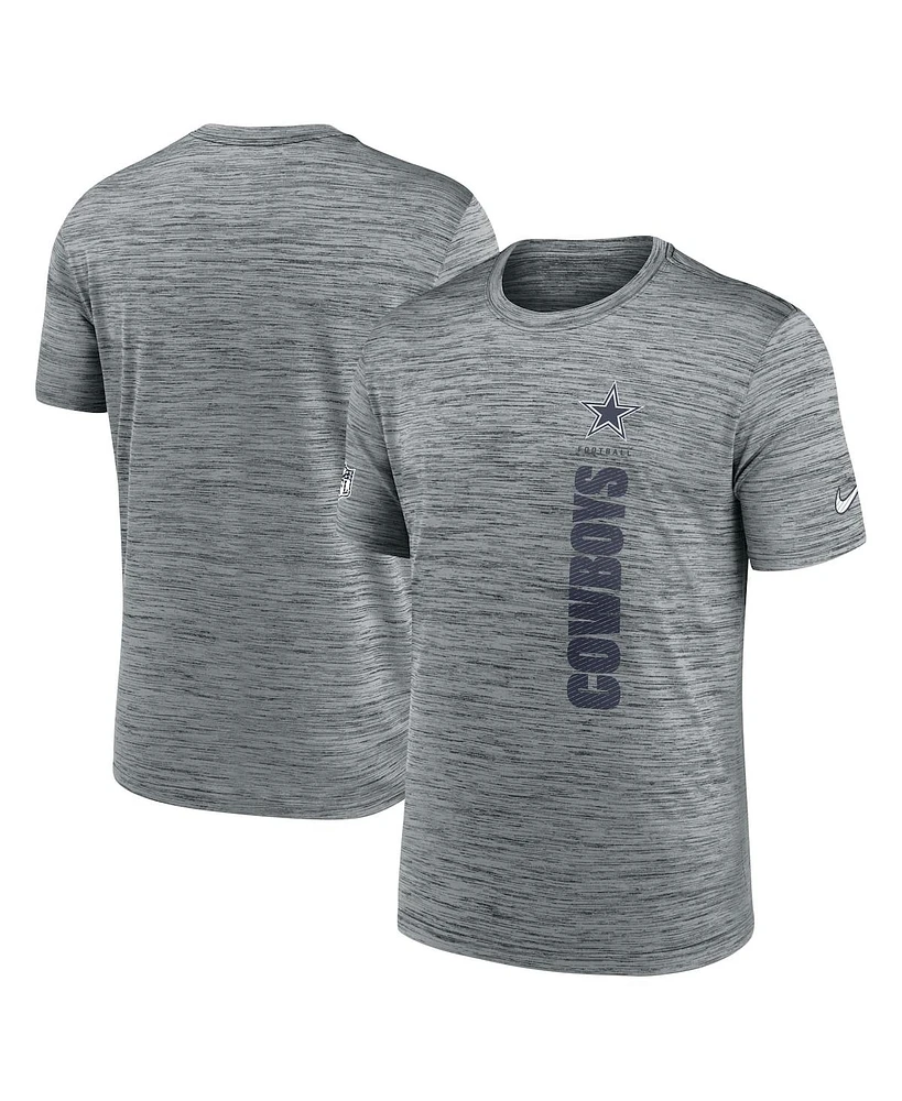 Nike Men's Gray Dallas Cowboys 2024 Sideline Velocity Performance T-Shirt