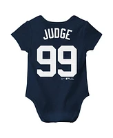 Nike Baby Aaron Judge Navy New York Yankees Fuse Name Number Bodysuit