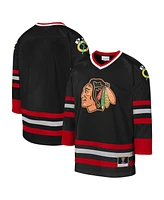 Mitchell & Ness Men's Big Boys and Girls Black Chicago Blackhawks 1997 Blue Line Jersey