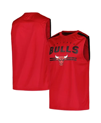 Fanatics Men's Red Chicago Bulls Birdseye Muscle Tank Top