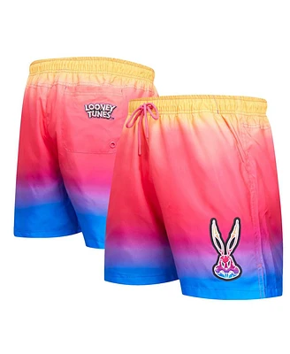 Freeze Max Men's Pink Looney Tunes Bugs Bunny Acid Colors Shorts