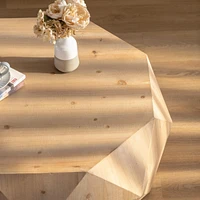 38" Three-Dimensional Embossed Pattern Design American Retro Style Coffee Table