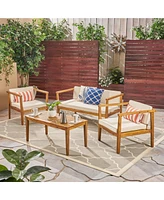 Rustic Meets Modern Complete Outdoor Set for Patio Perfection