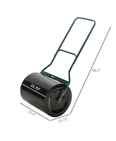 Streamdale Furniture 3-Piece Push and Tow-Behind Lawn Roller with 15 Gallon Capacity