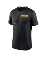 Nike Men's Black Pittsburgh Pirates Authentic Collection Early Work Tri-Blend Performance T-Shirt