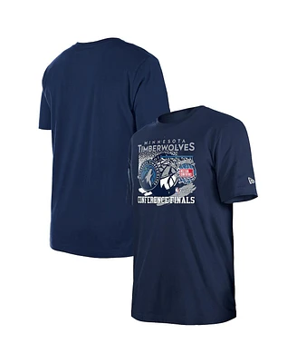 New Era Men's Navy Minnesota Timberwolves 2024 Western Conference Finals T-Shirt