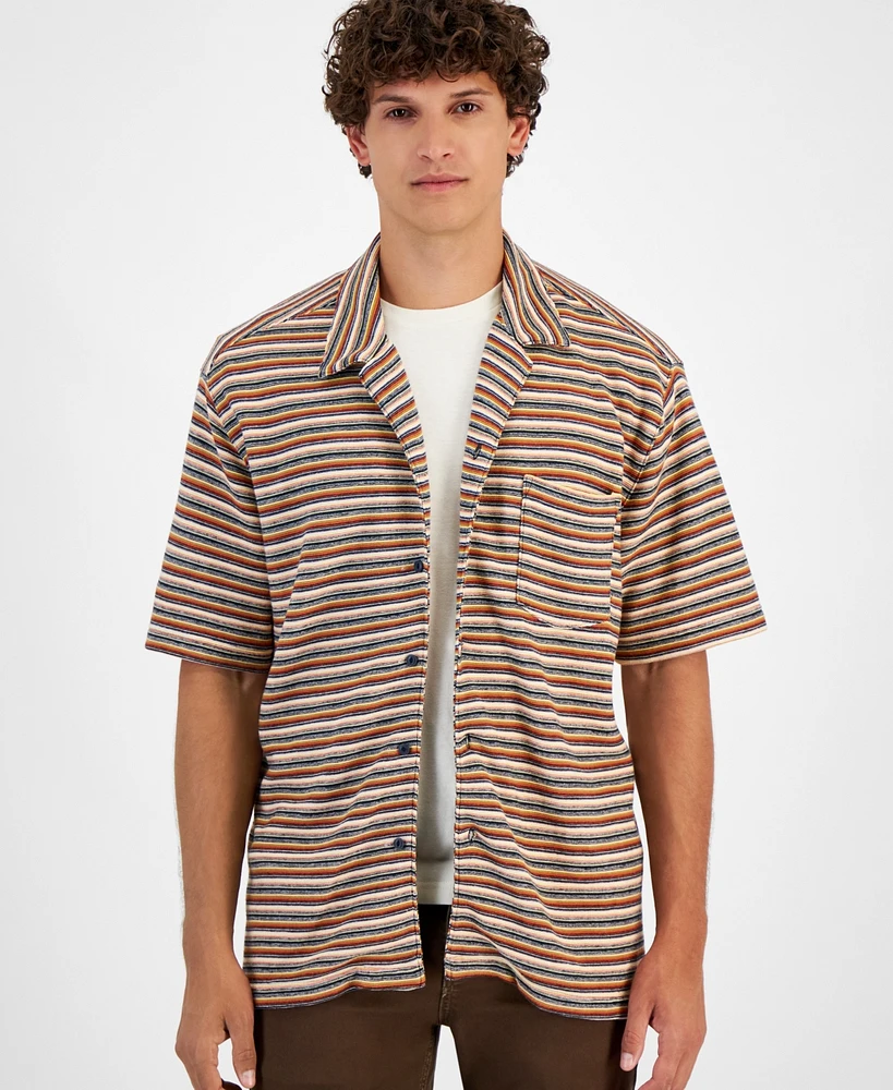 Sun + Stone Men's Knit Camp Shirt, Created for Macy's