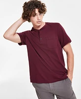 Sun + Stone Men's Everyday Short Sleeve Pocket Henley, Created for Macy's