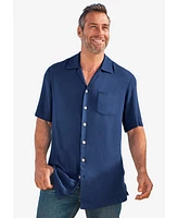 KingSize Big & Tall Ks Island Solid Rayon Short-Sleeve Shirt