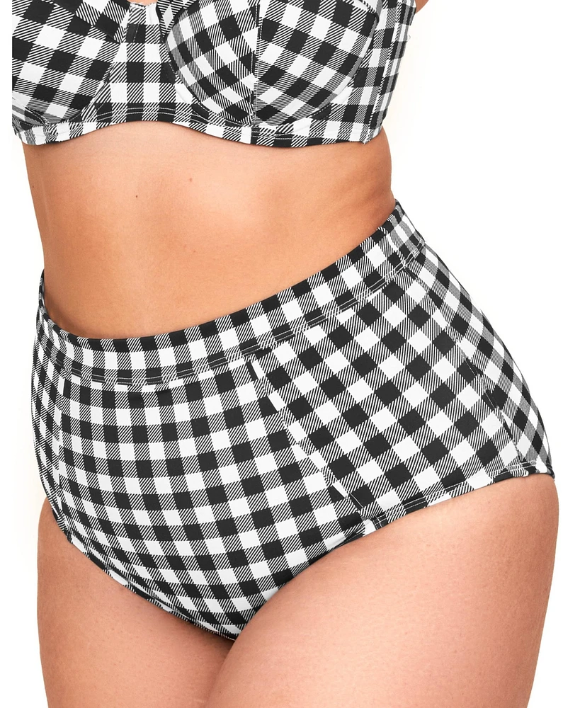 Adore Me Plus Vivien Swimwear High Waist Bikini Bottom