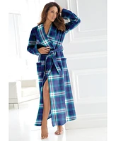 Dreams & Co. Women's Microfleece Wrap Robe