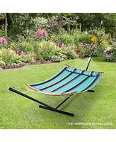 Gymax 2-Person Heavy-Duty Hammock Stand w/ Storage Bag Portable 450 Lbs Capacity