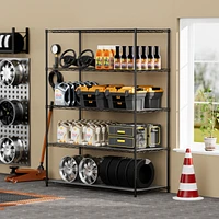 Streamdale Furniture Adjustable, Easy-to-Move Industrial Storage Shelf