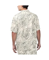 Margaritaville Men's Black Baltimore Orioles Monstera Print Party Button-Up Shirt