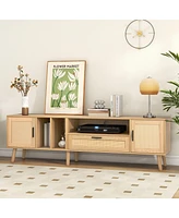 Streamdale Furniture Elegant Multifunctional Tv Stand with Concealed Storage and Cable Management