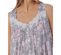 Eileen West Women's Floral Lace-Trim Ballet Nightgown