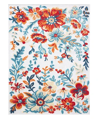 Town & Country Living Hibiscus Bloom Modern Floral 7'10"x10'2" Area Rug