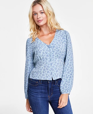 Levi's Women's Dolores Floral-Print Blouse