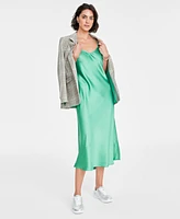 On 34th Women's Satin Midi Slipdress, Created for Macy's